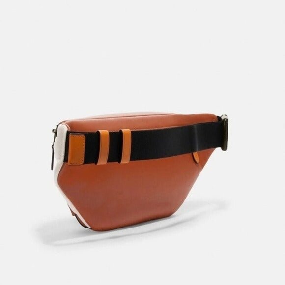 Men's Belt Authentic COACH New York Track Belt Cross Body Bag in Quilted Leather - Picture 3 of 10